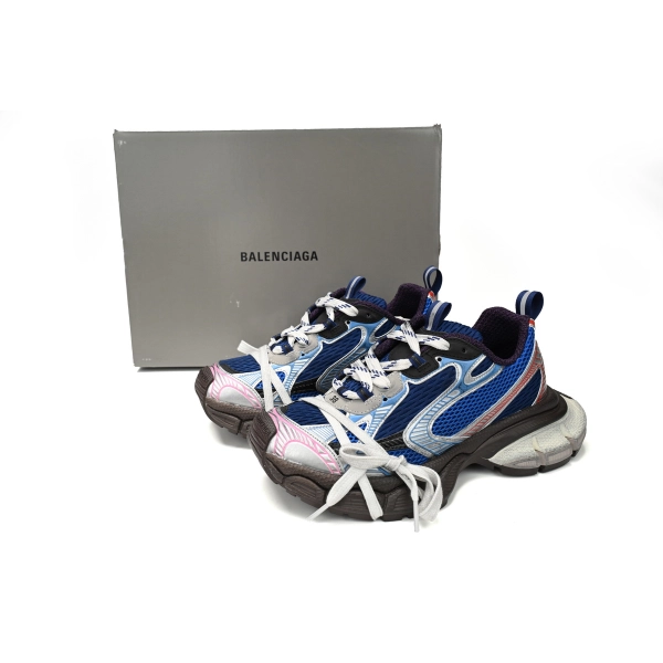 Balenciaga 3XL Silver Red and Blue 542229 W1RB5 0513