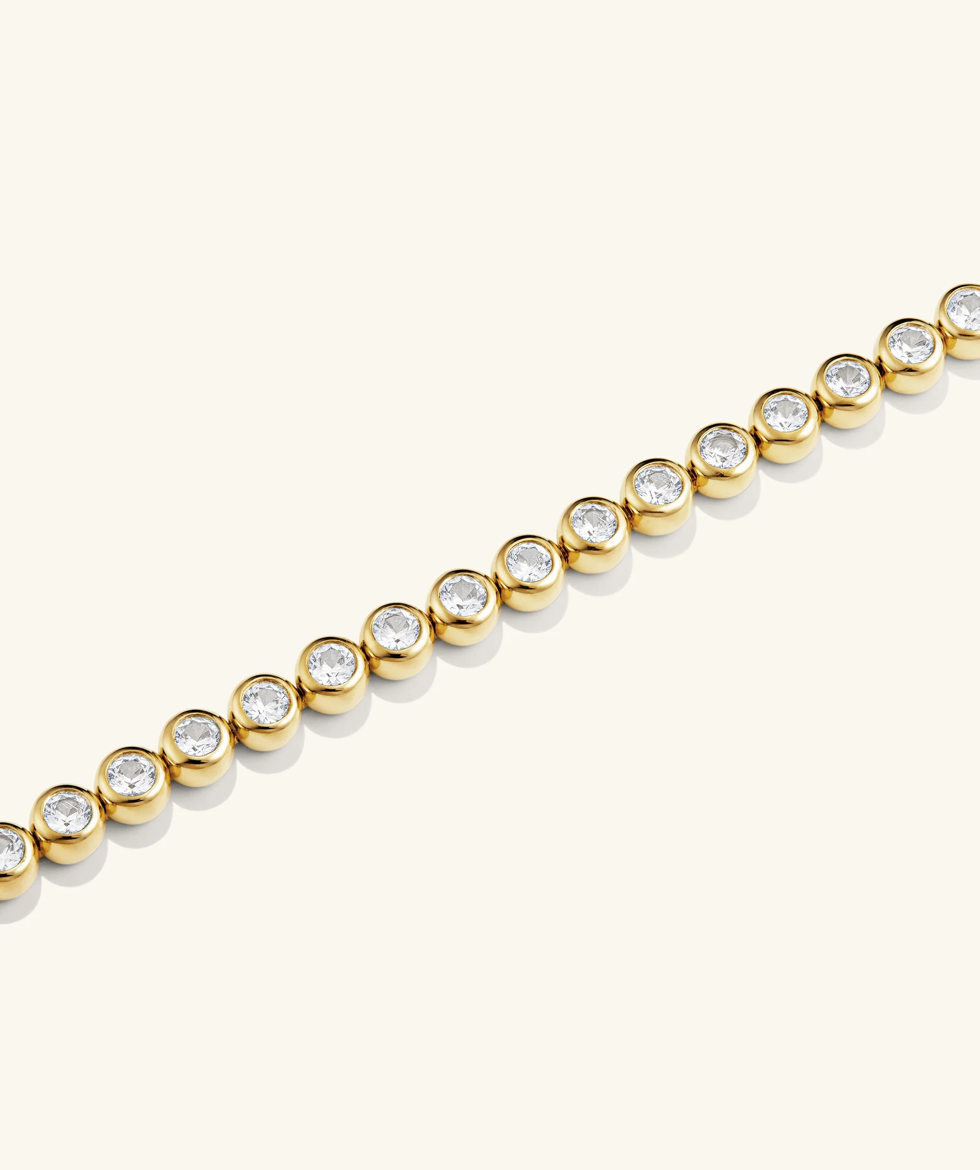 Zadie Bezel Lab Grown Sapphire Tennis Bracelet