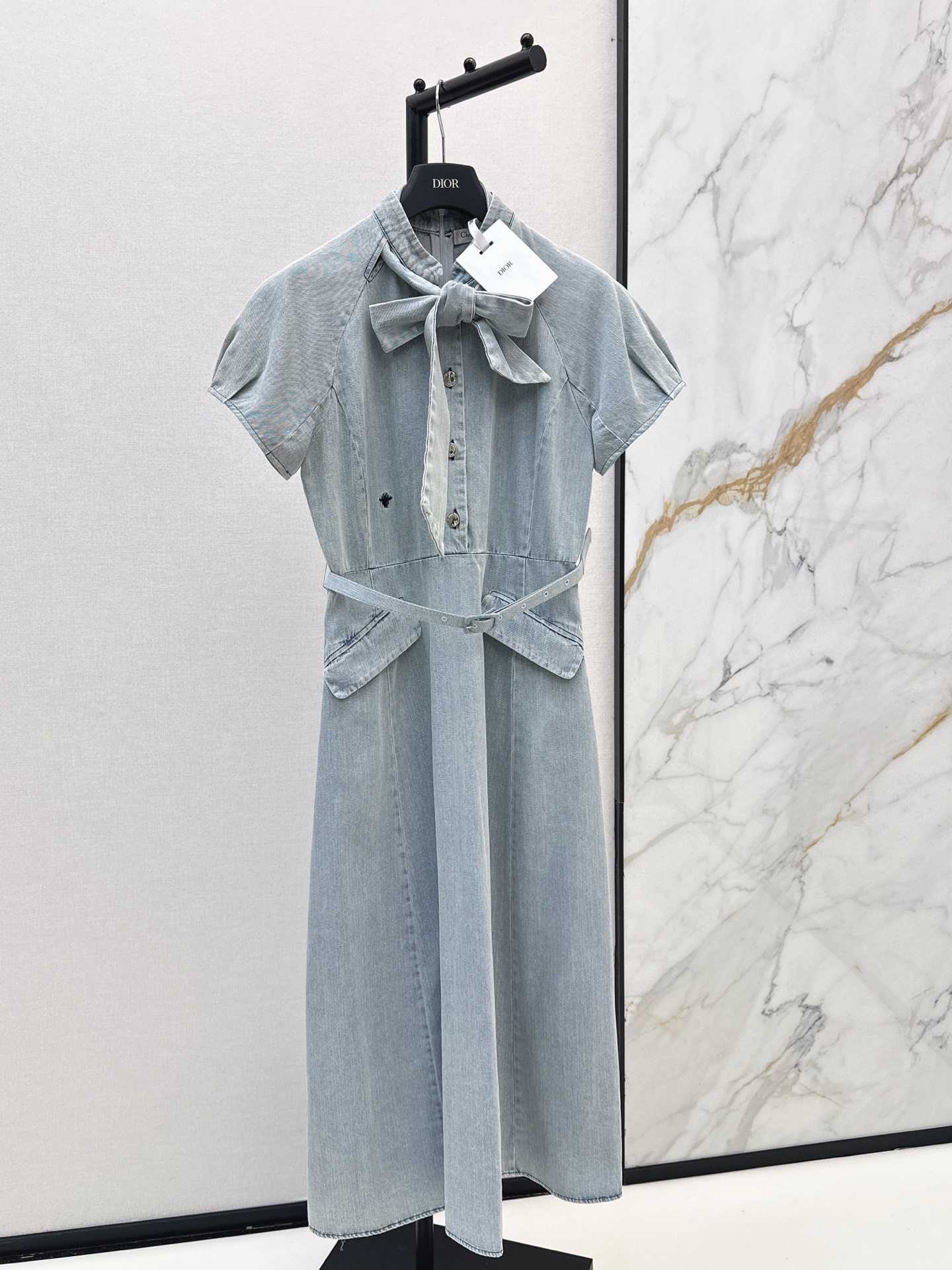 CD New Ribbon Denim Dress