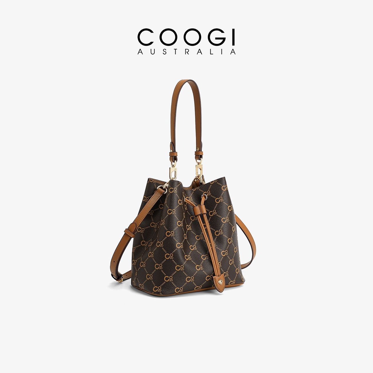 [COOGI] Bucket Bag 2026 New Fashion Large Capacity Crossbody Shoulder Bag Advanced Commuter Ladies Bag Gift Giving