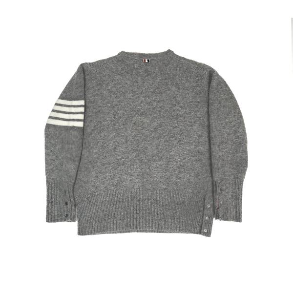 Thom Browne 4-Bar Stripe Shetland Wool Sweater MKA317A01085