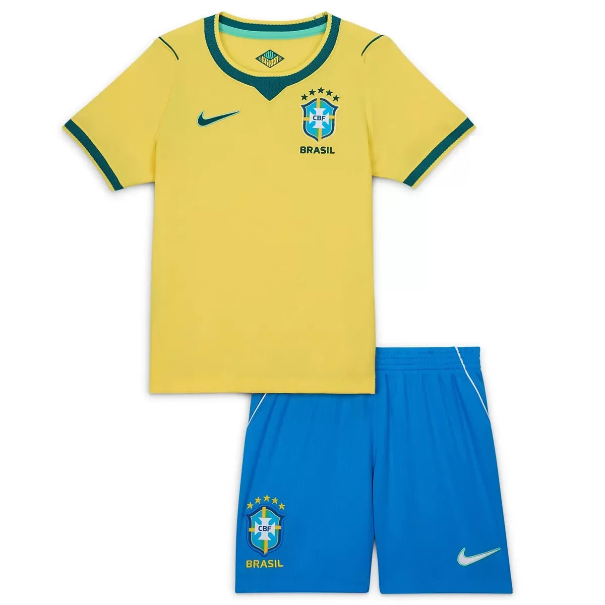 Kids Brazil Home Jersey Kit World Cup 2026