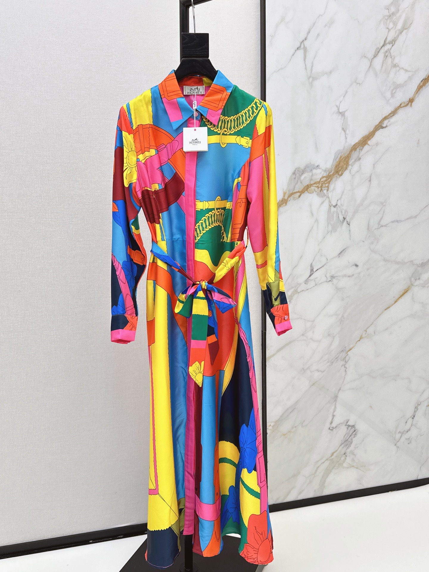 Herm New printed silk dress