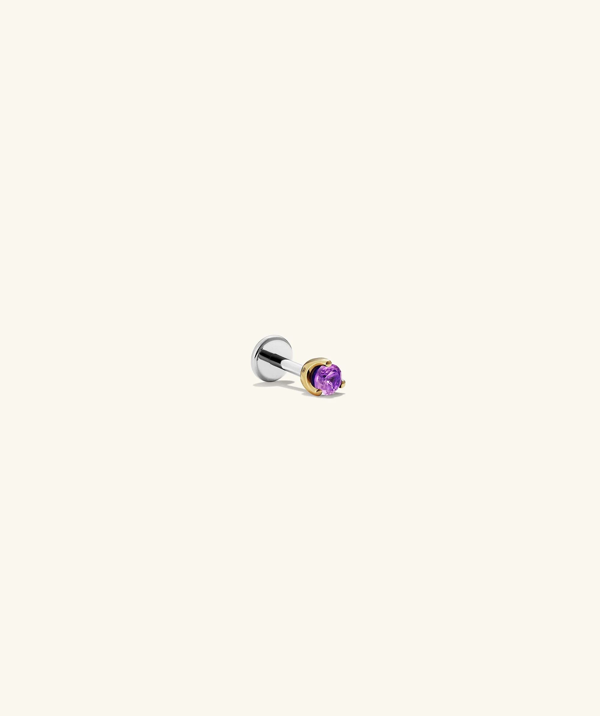 Piercing Studio - Single Gemstone Mini Flat Back Stud