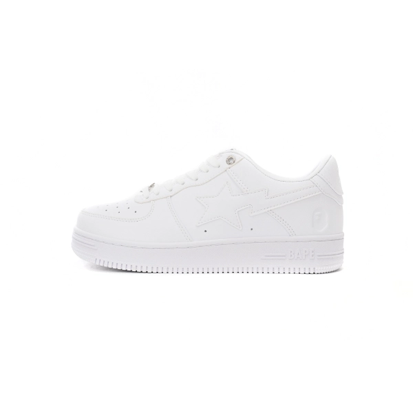 A Bathing Ape Bape Sta Low White