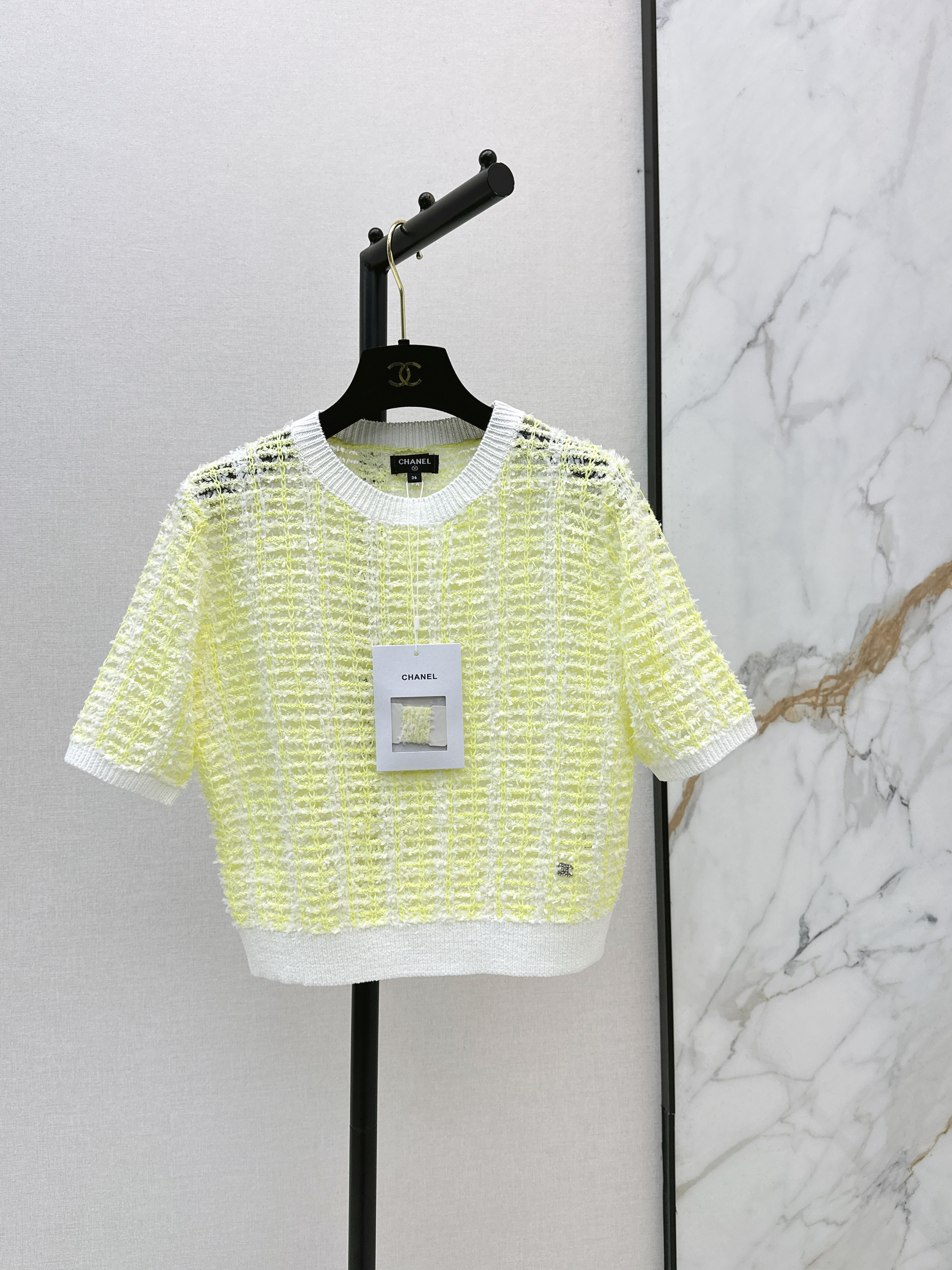 Chan New knitted short-sleeve