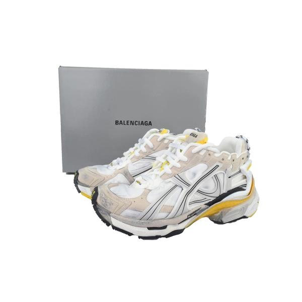 Balenciaga Runner Sneaker 'White Yellow' 772767 W3RNY 9170