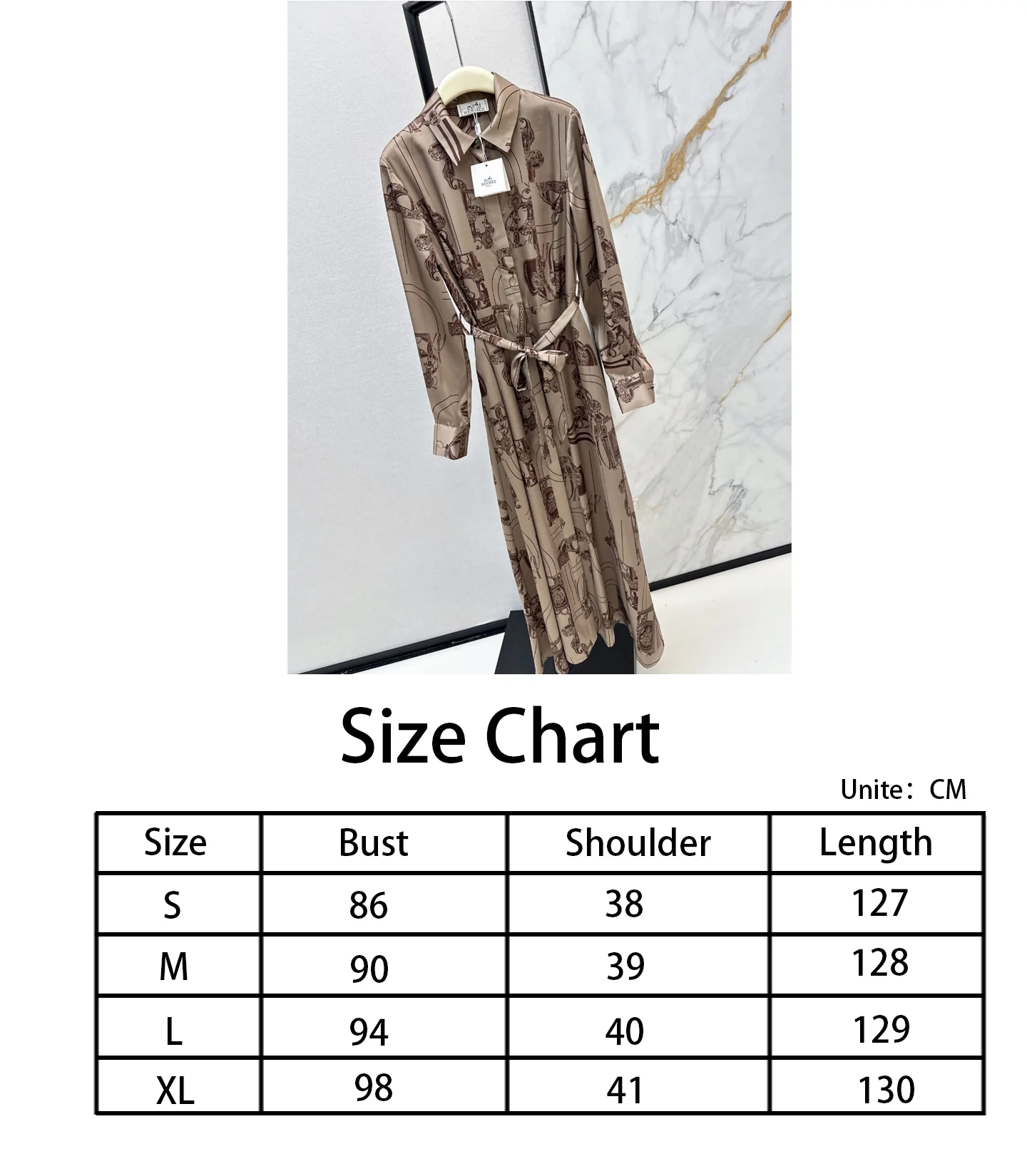 Herm NEW print silk dress