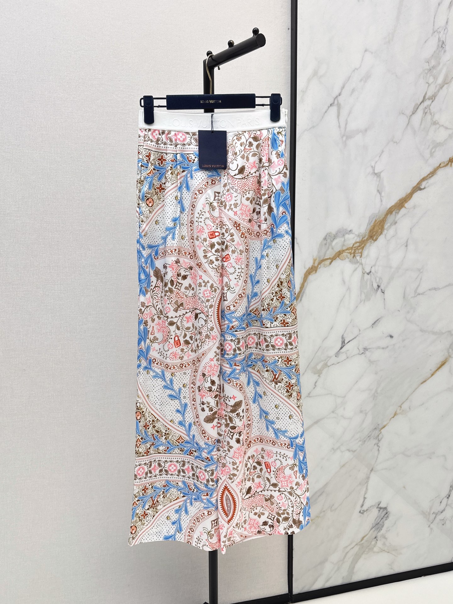 Louis New Printed straight-leg pants