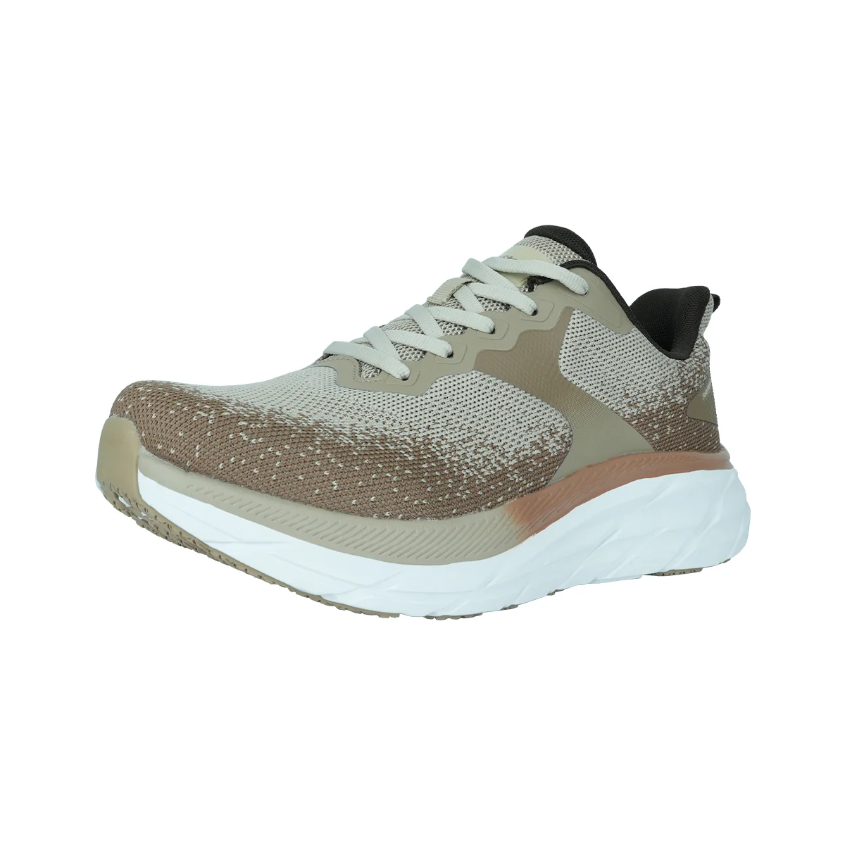 Men's Running Shoes-Cushioned EVA Sole, Breathable Flyknit Upper & Easy-On Heel Design-SSSOO7M