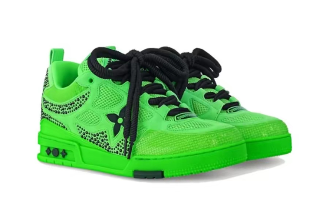 Pkkicks God Batch Louis Vuitton Skate Green and Black