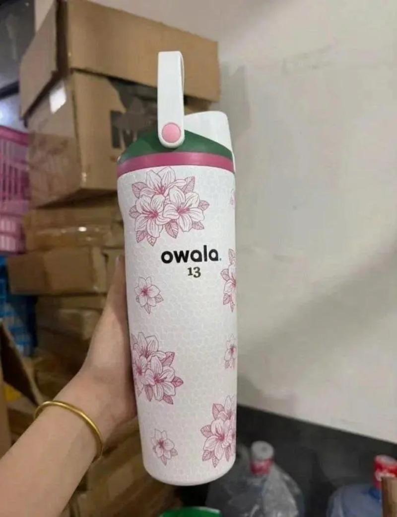 Owala FreeSip Sway 30oz Insulated Water Bottle - Azalea Masters Edition