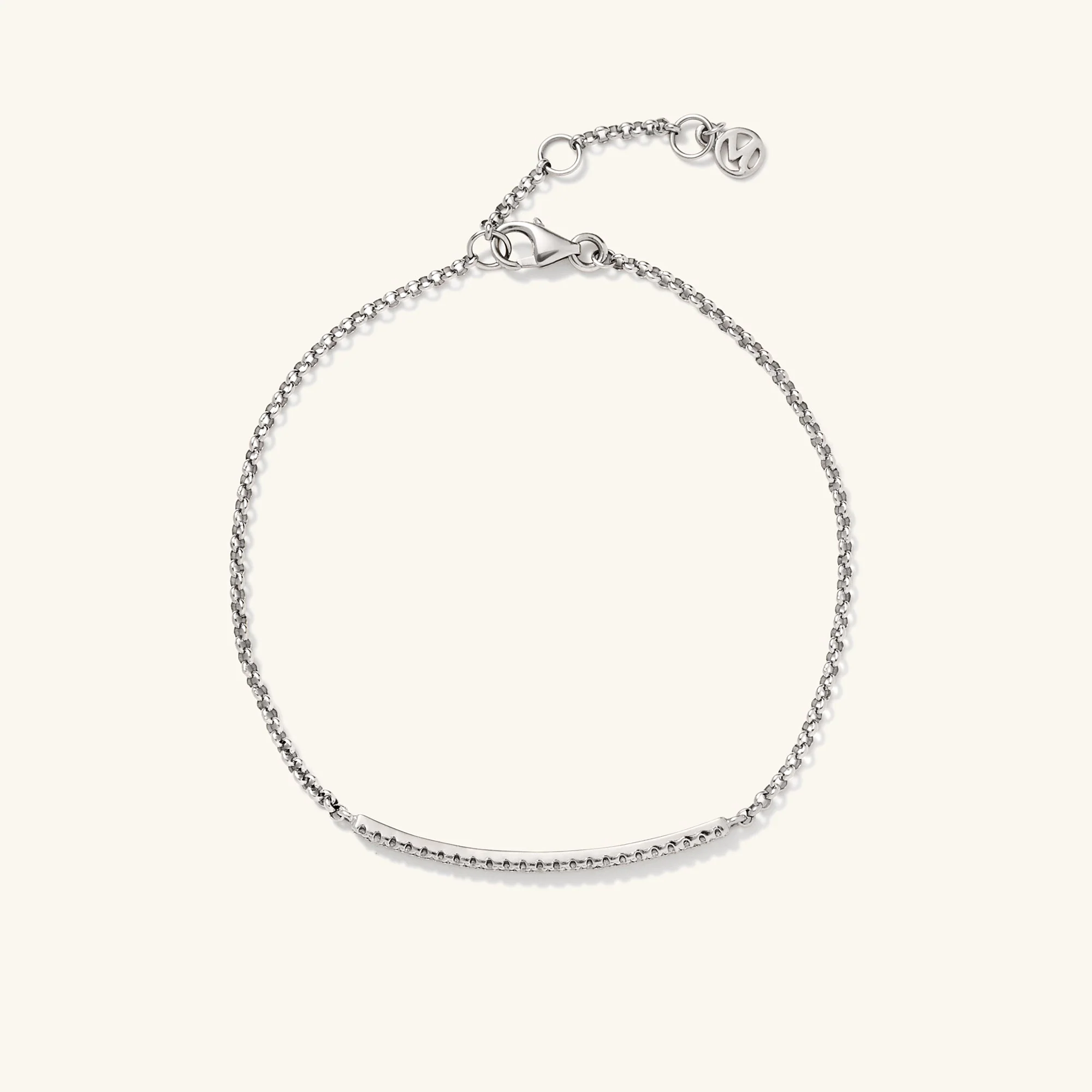 Pave Diamond Bar Bracelet