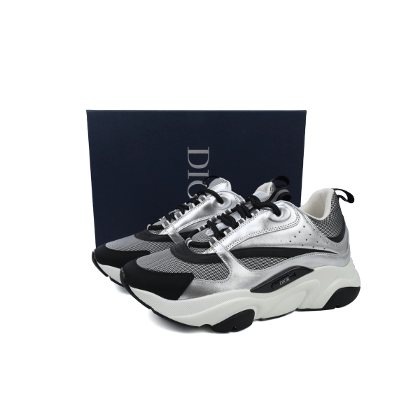 Dior B22 Sneakers  Black Grey Silver