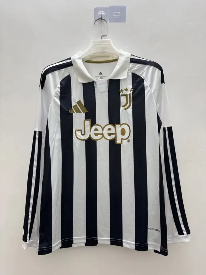 Juventus Home Long Sleeve Jersey Fan Version 26/27