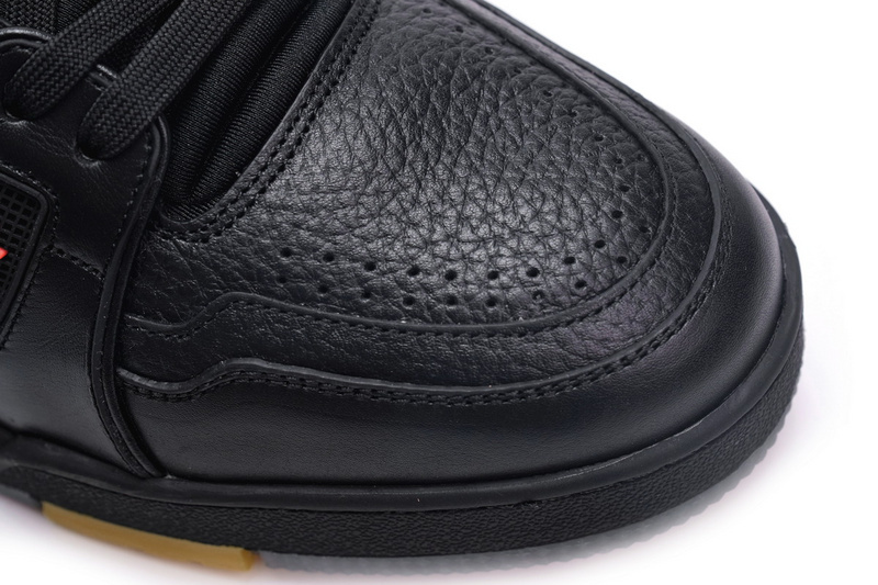 Pkkicks God Batch LOUIS VUITTON Trainer Black Litchi Pattern FD0226