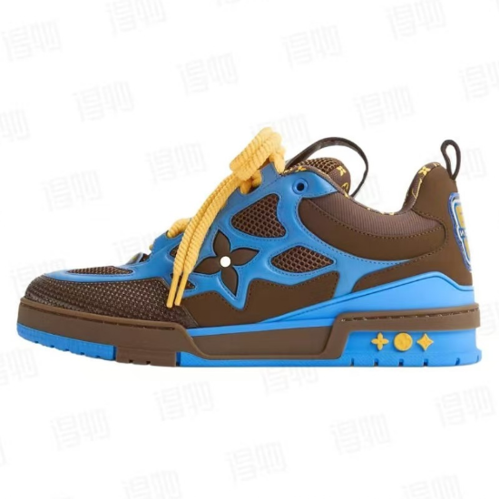 Pkkicks God Batch LOUIS VUITTON Blue Coffee