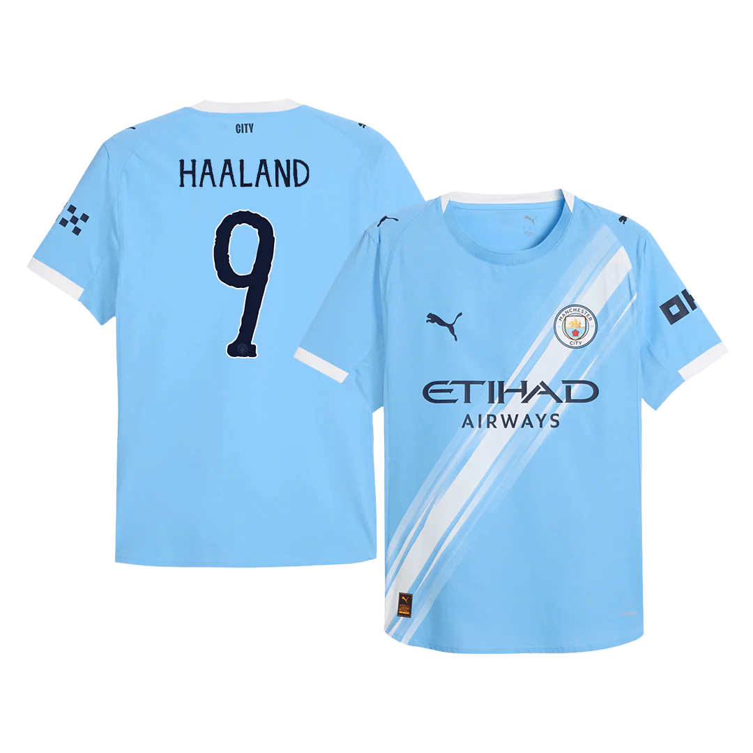 HAALAND #9 Manchester City Home Player Version Soccer Jersey 2025/26 Blue - Club World Cup