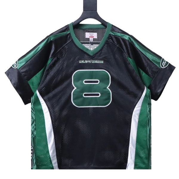 Supreme x Martine Rose Mesh American Style Short Sleeve Football Jersey black