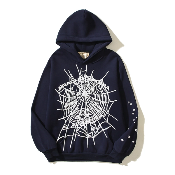Sp5der Hoodie Dark Blue