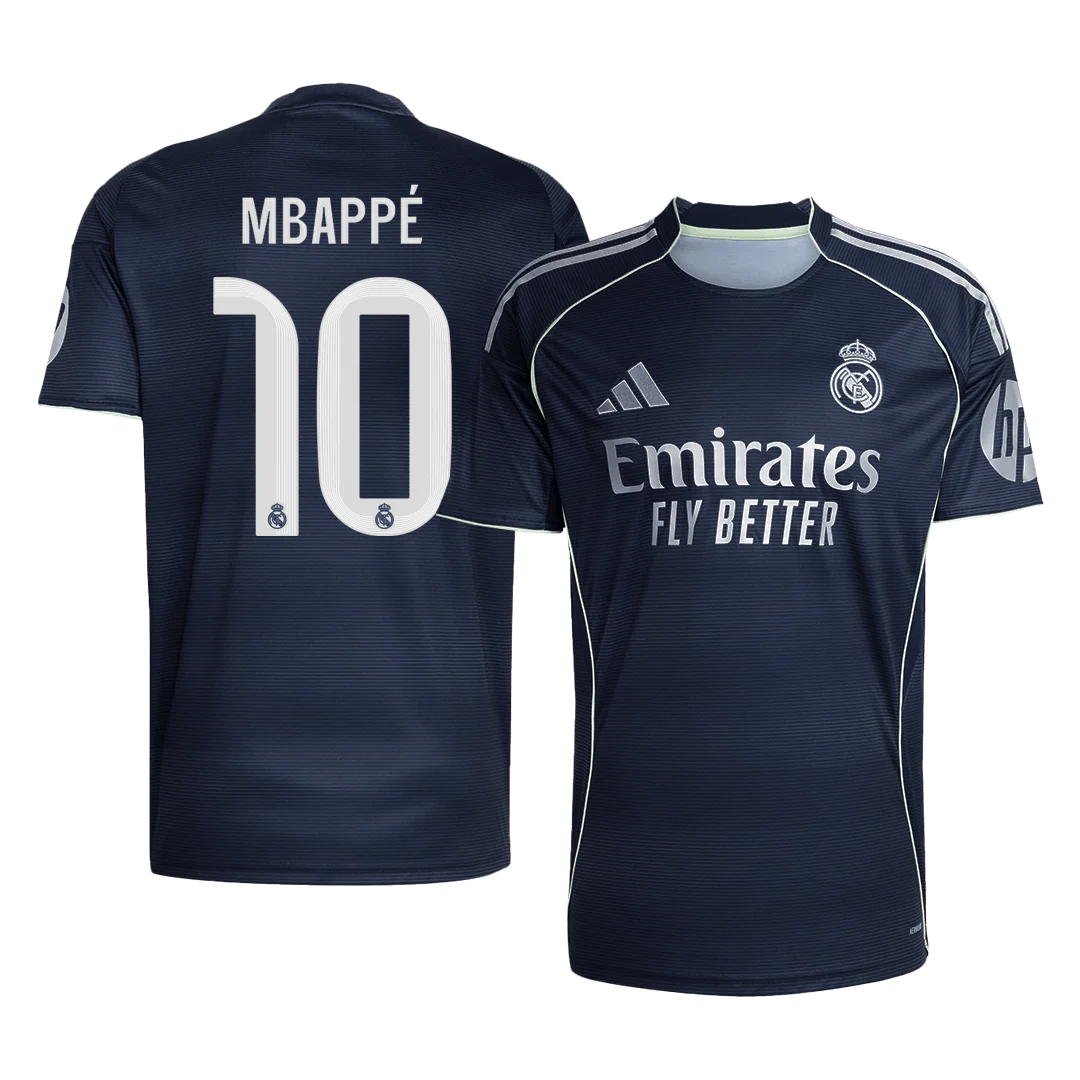 MBAPPÉ #10 Real Madrid Away Soccer Jersey 2025/26