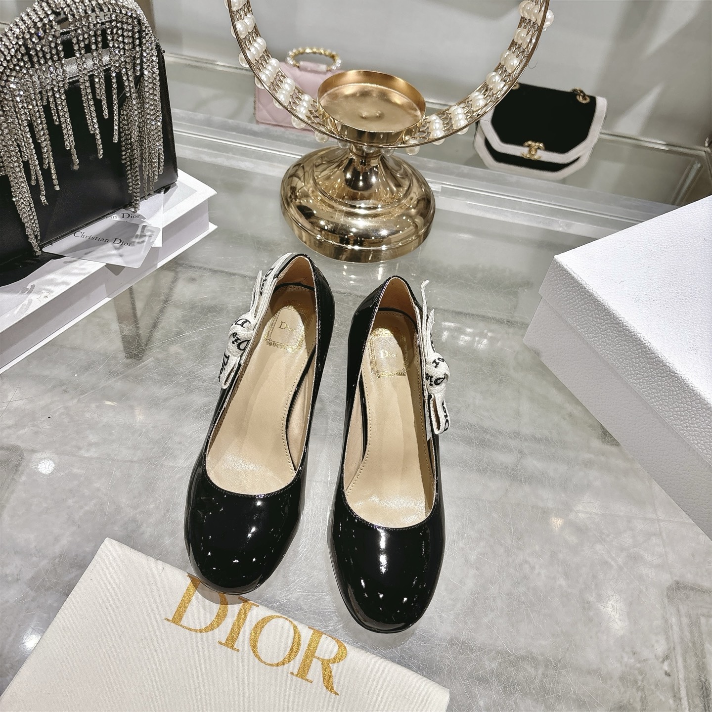 CD New Chunky heel single shoes