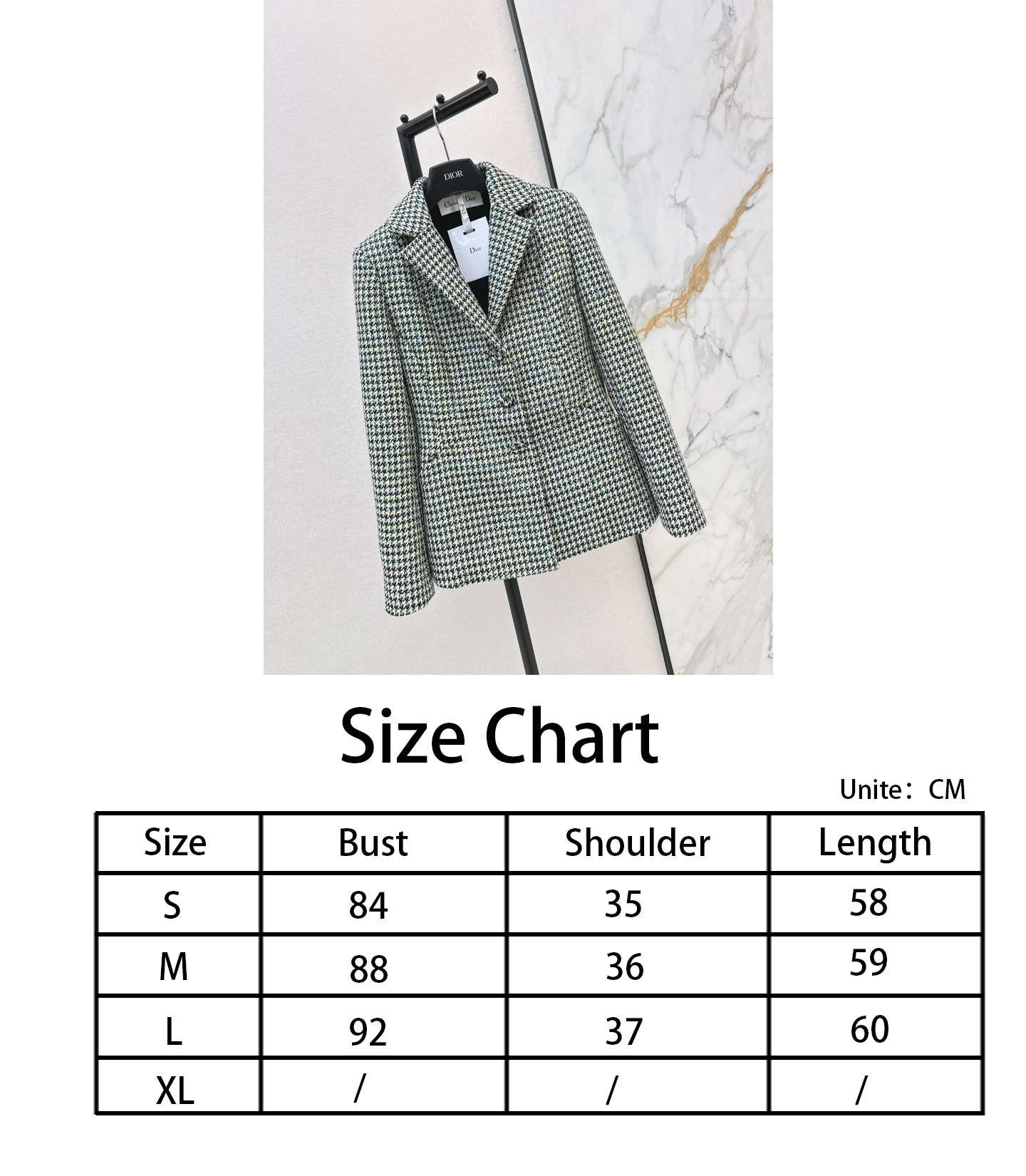CD NEW houndstooth blazer