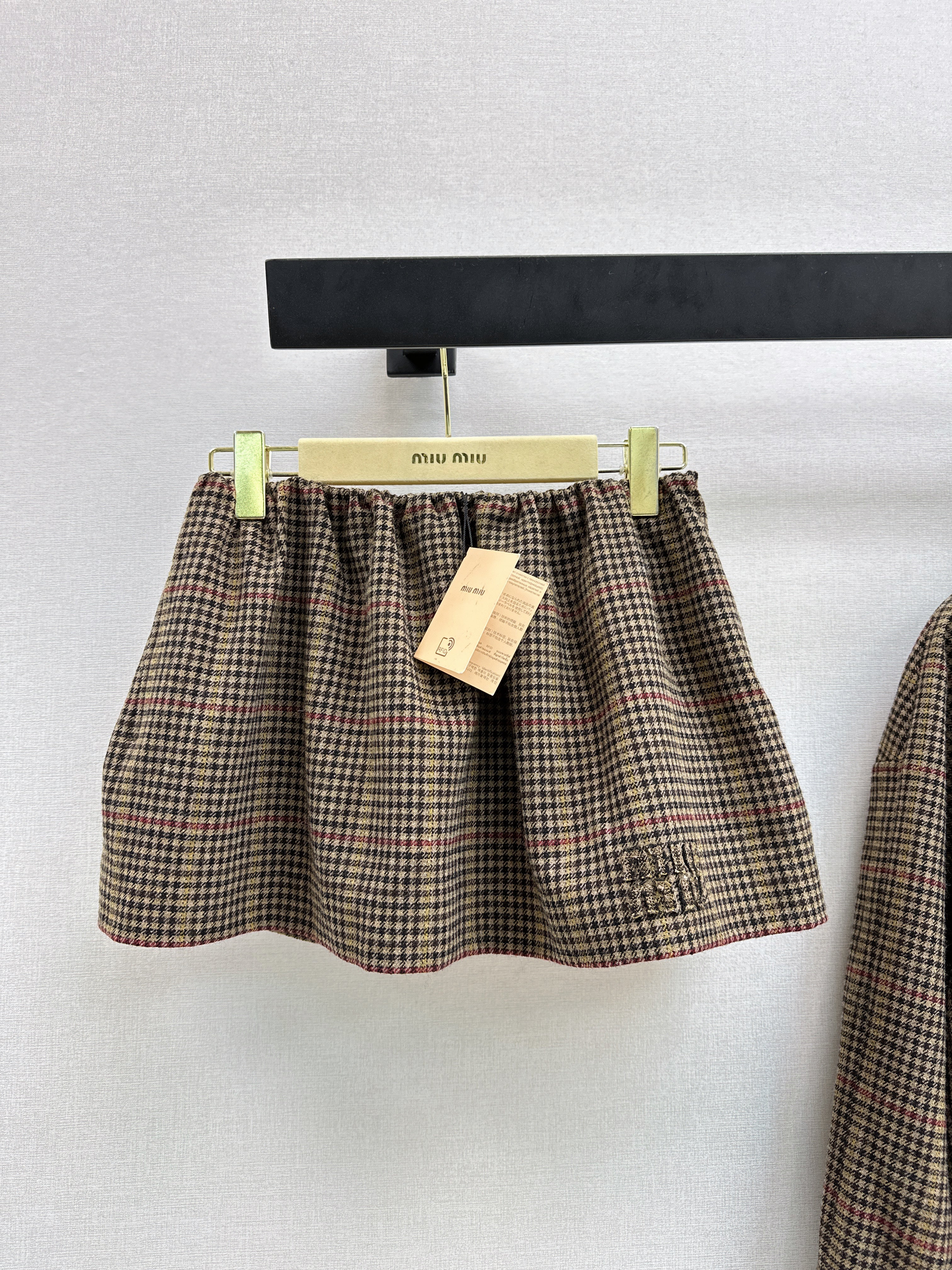 Miu NEW houndstooth skirt