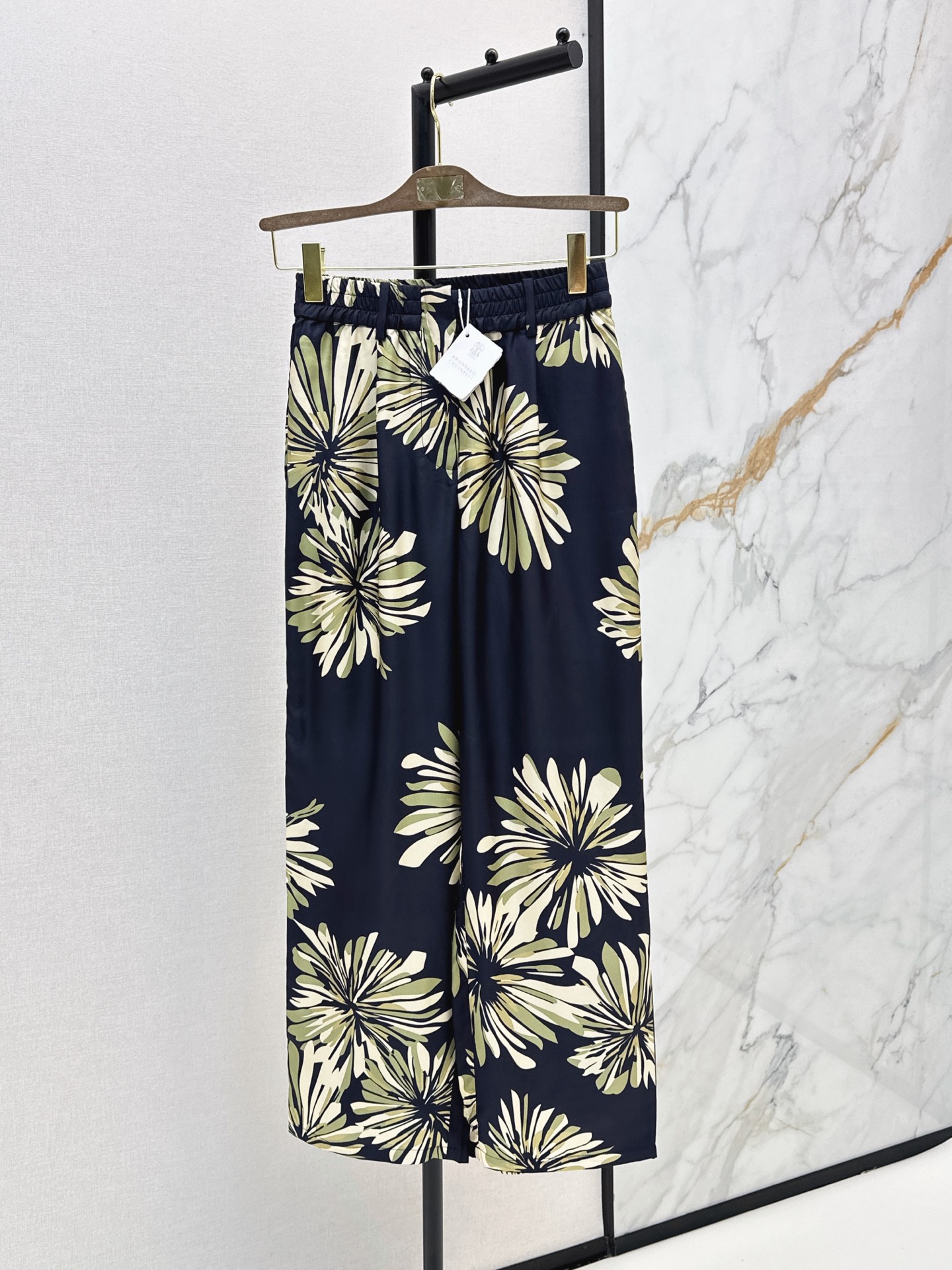 Brun New Silk wide-leg pants