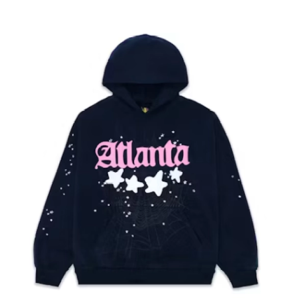 Sp5der Atlanta Hoodie Navy
