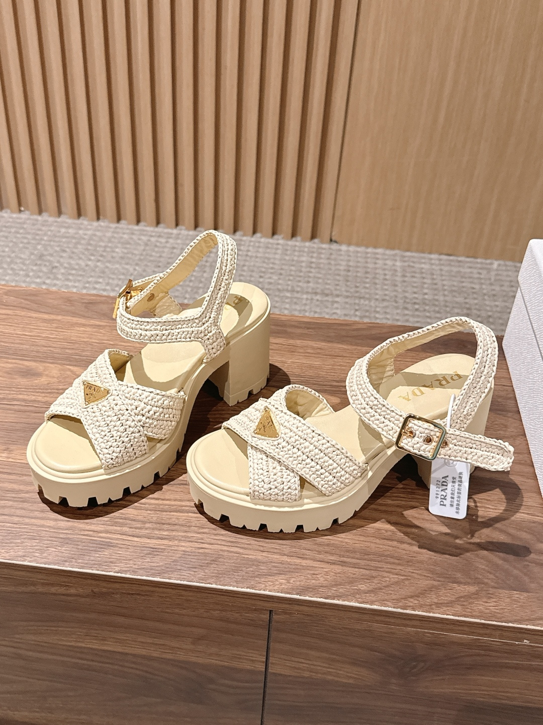 Prad New High-heeled strappy sandals