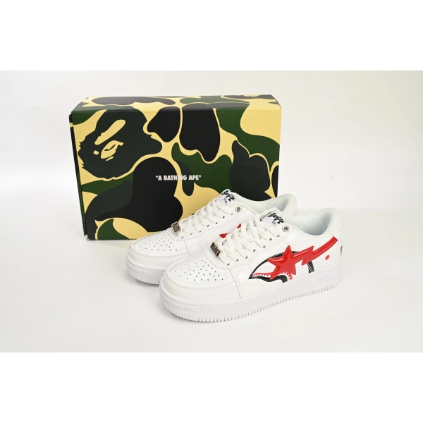 A Bathing Ape Bape Sta Low Shark White