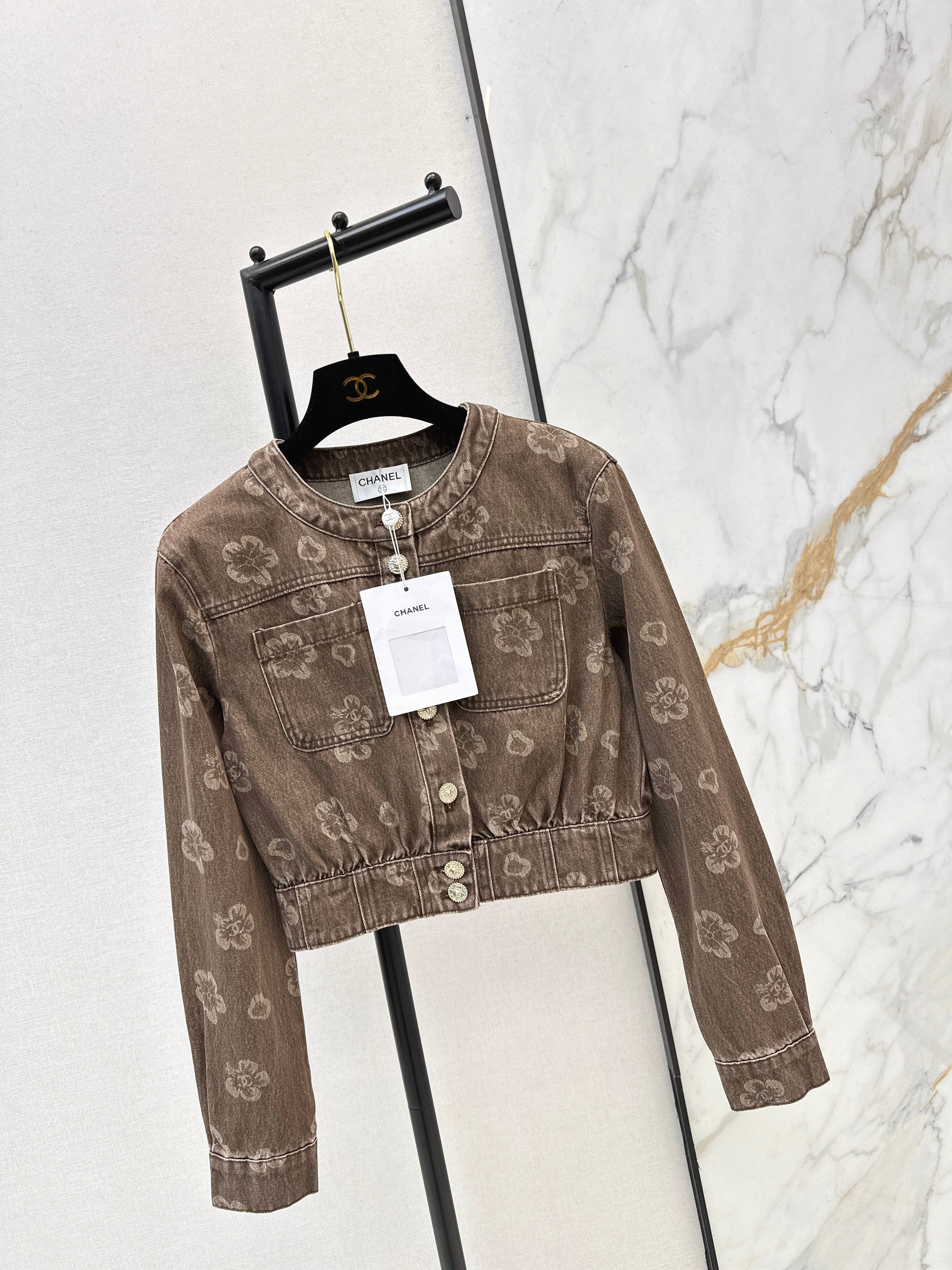 Chan NEW printed denim jacket