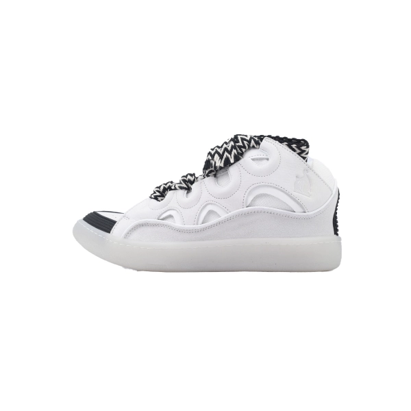 Lanvin Leather Curb Grey White Black