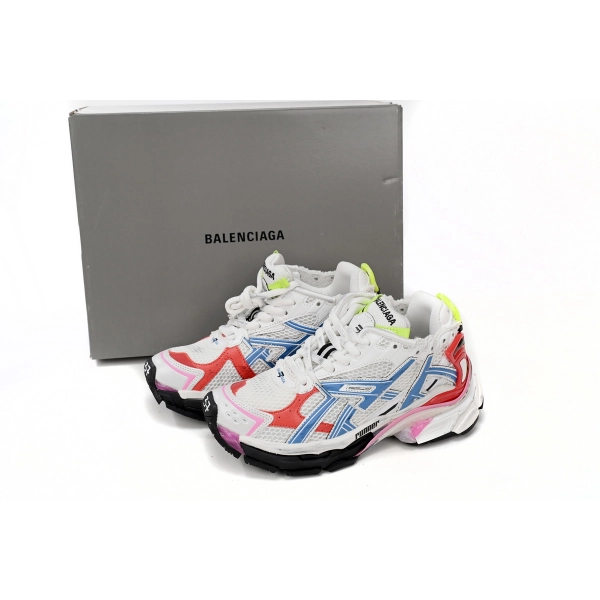 Balenciaga Runner White Blue Red 677402 W3RB6 9645