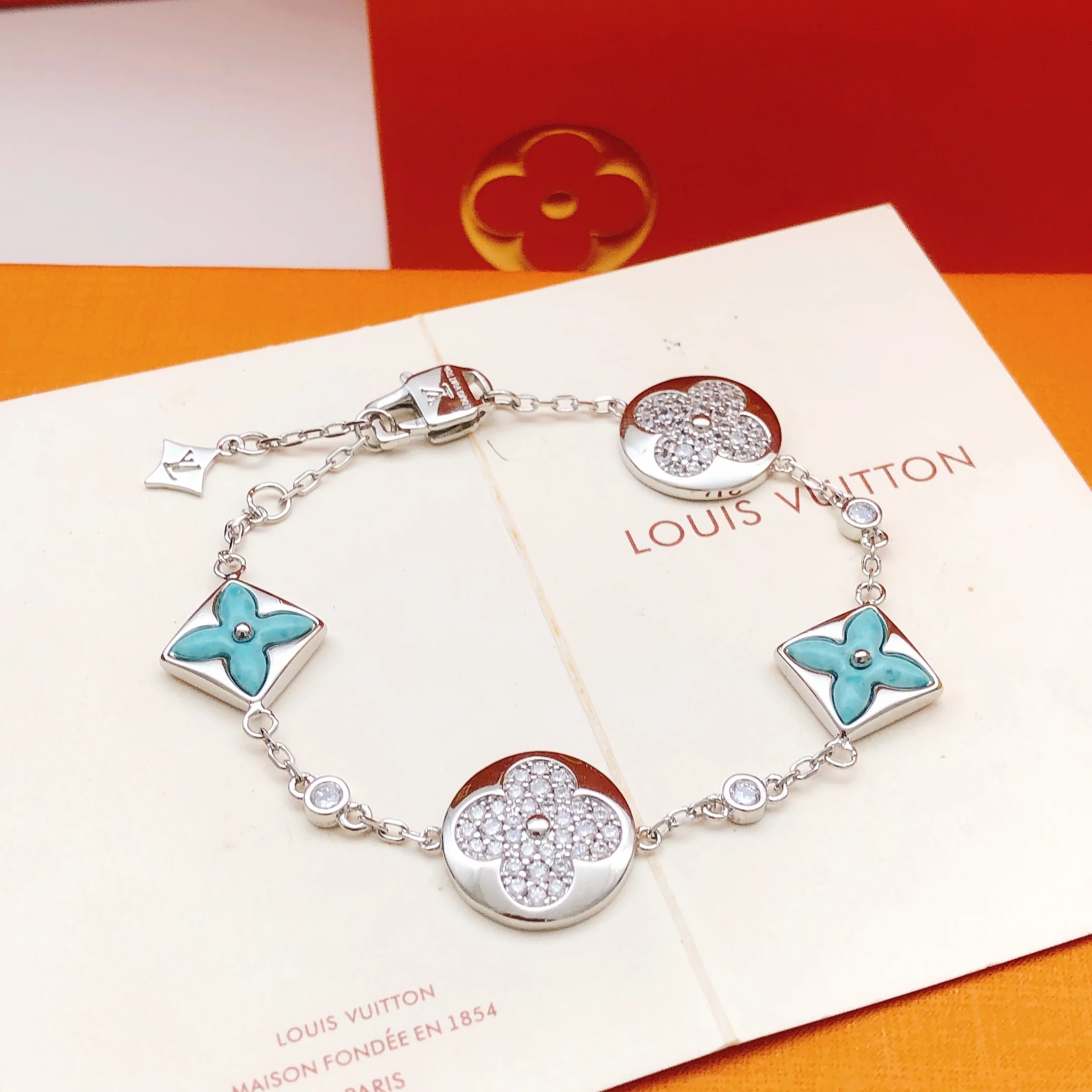 Louis New Blue floral bracelet