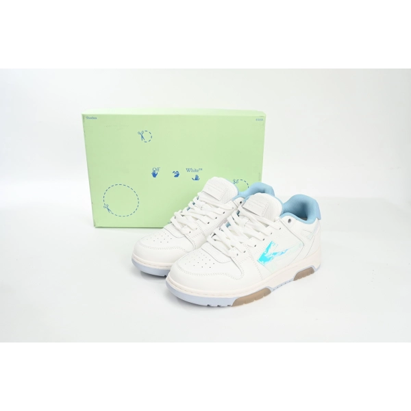OFF-WHITE Out Of Blue White Blue Discoloration
