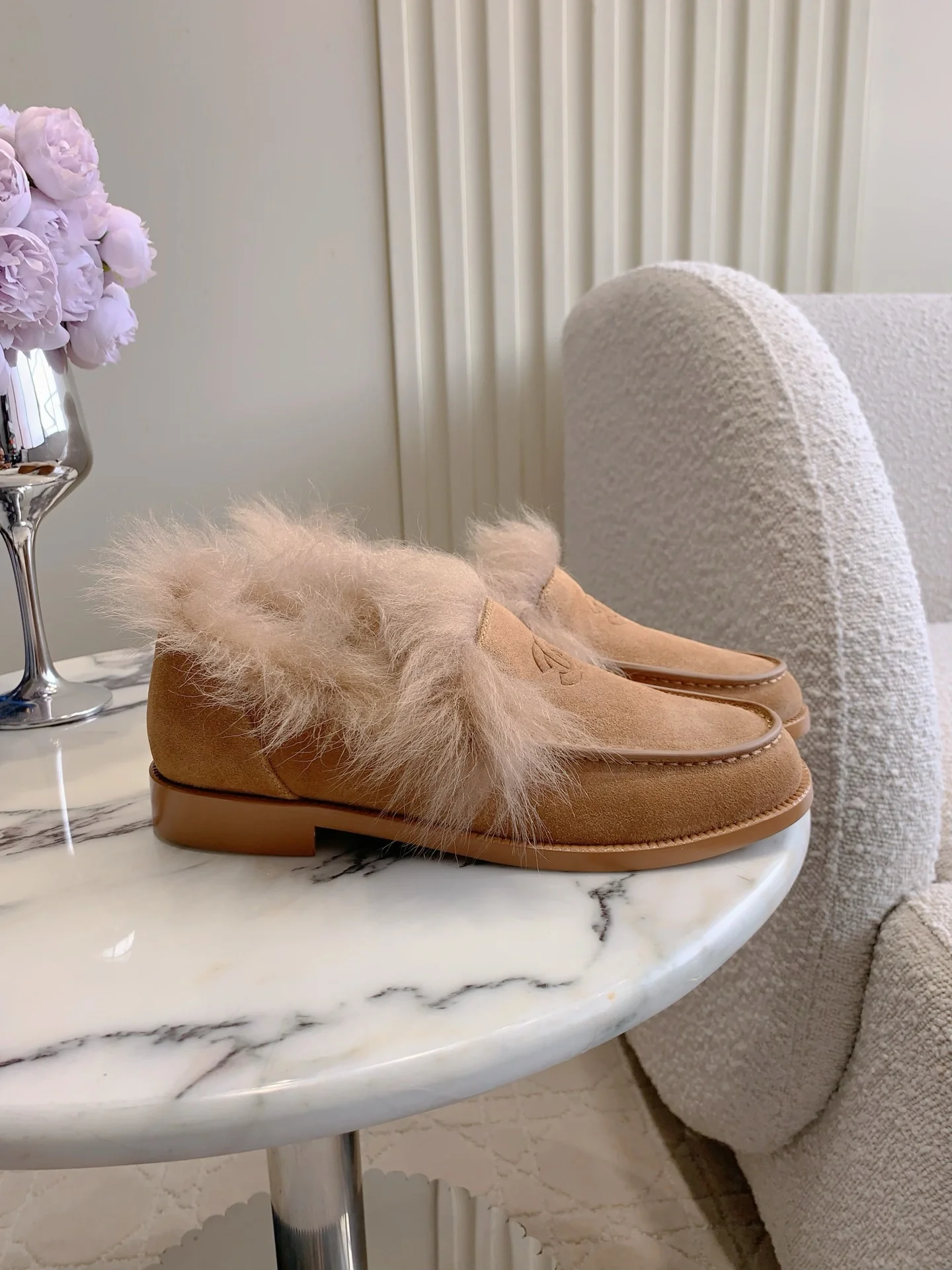 Chan New Furry Loafers