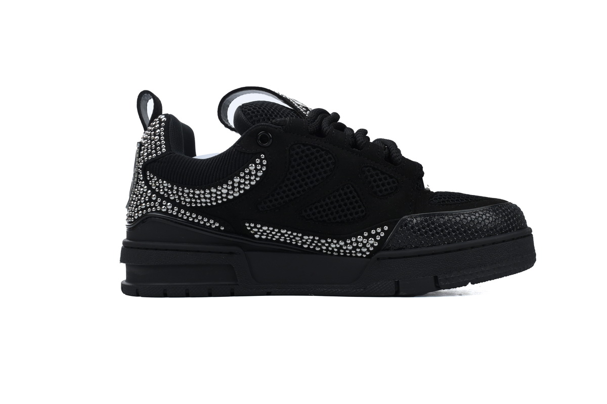 Pkkicks God Batch Louis Vuitton Skate Trainer Black Swarovski Monogran 1ABMHV