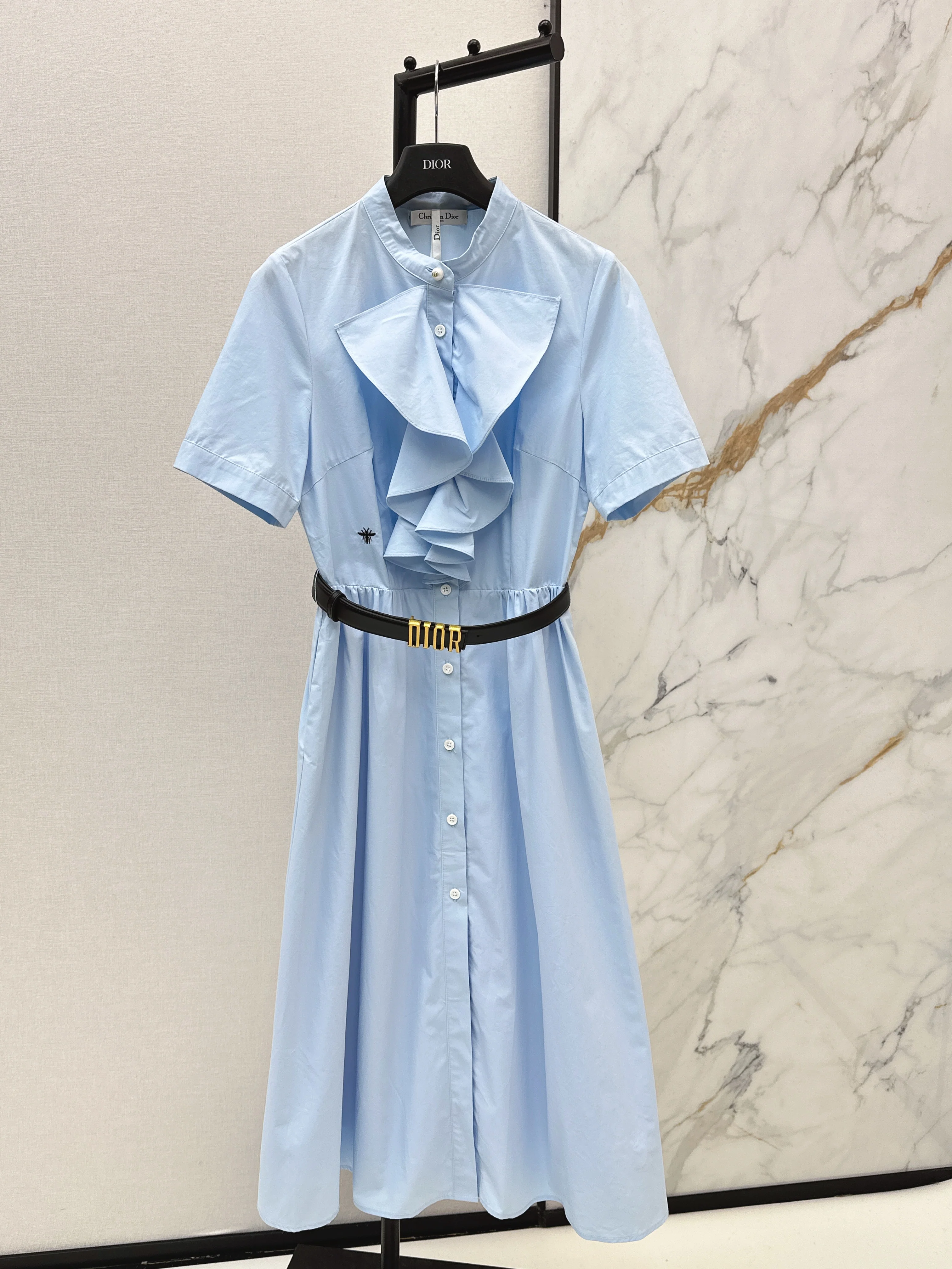 CD NEW ruffle dress with belted