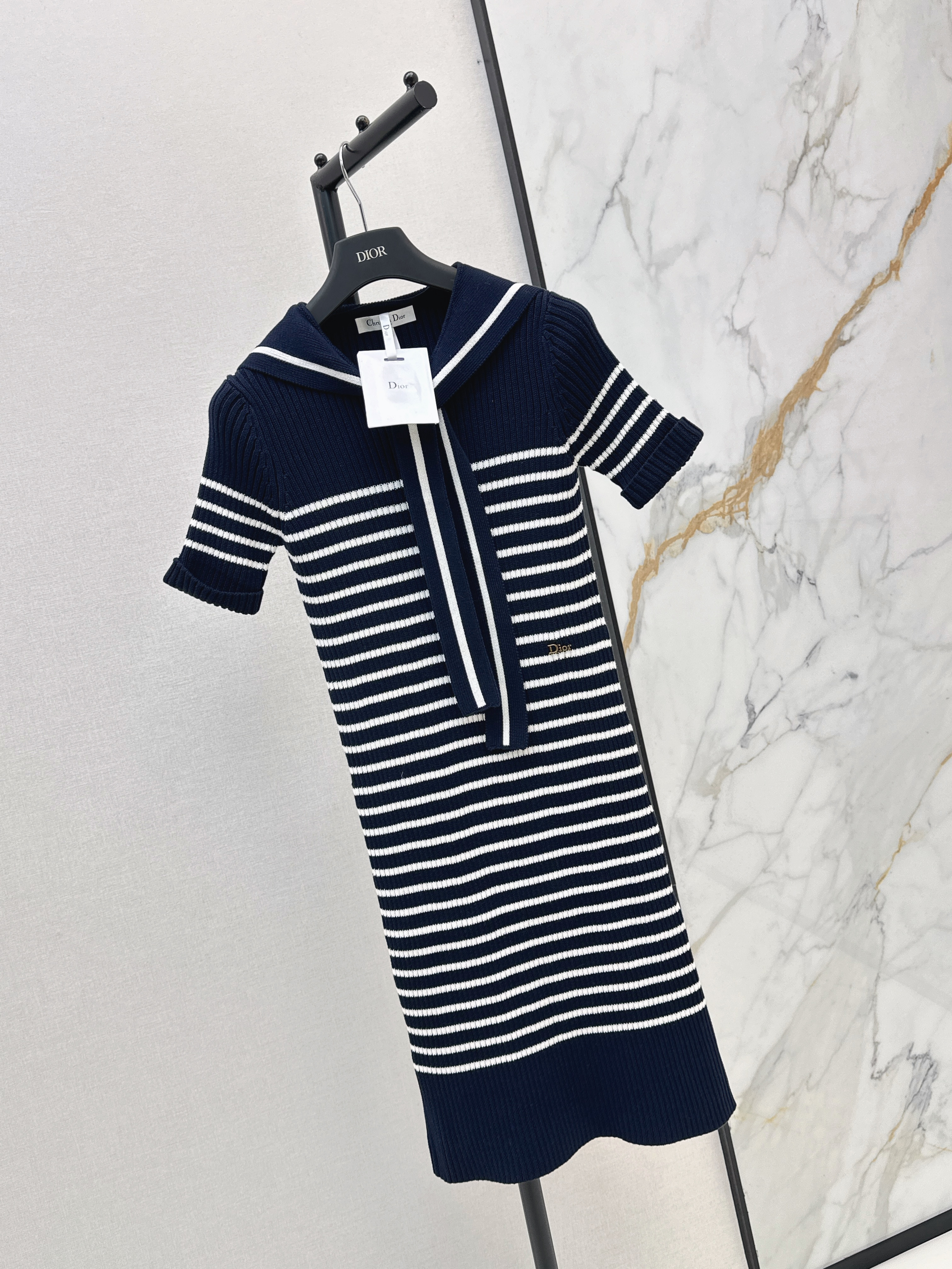 CD New Striped knitted dress