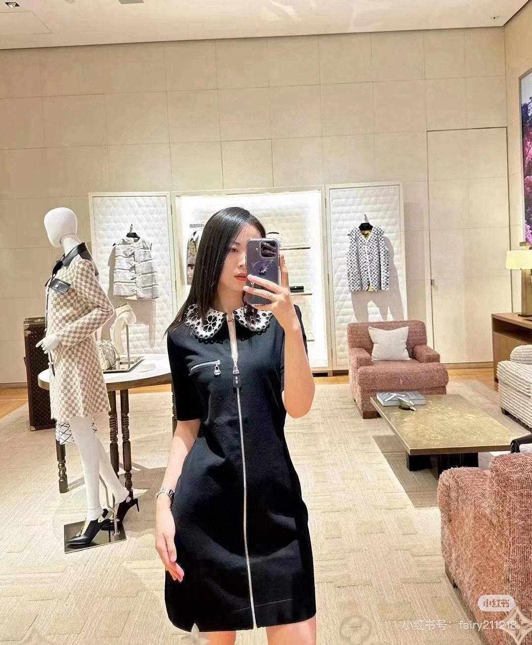 Louis New zipper dress