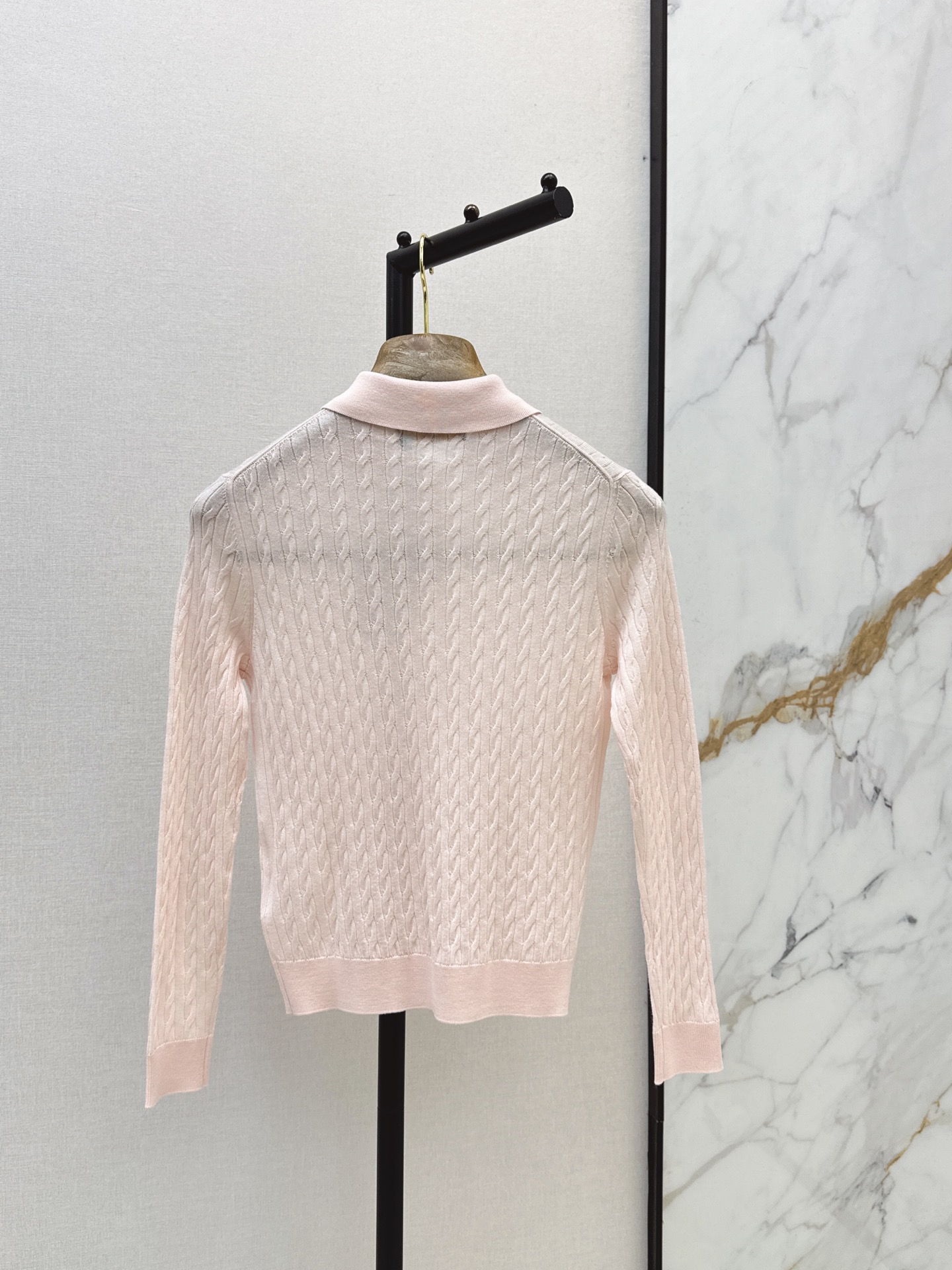 Loro New Polo Collar Knit Top