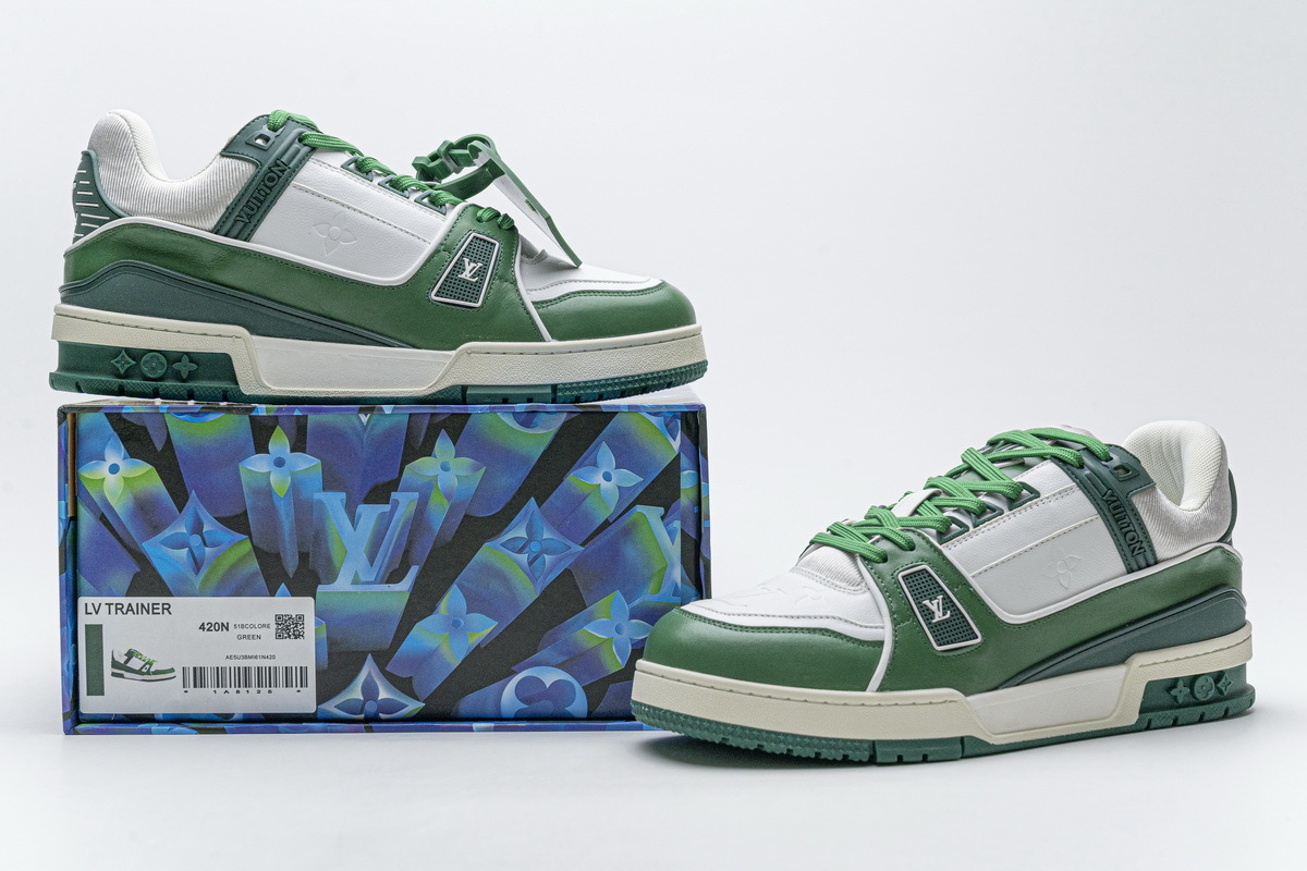 Pkkicks God Batch LOUIS VUITTON 20ss Trainer Green