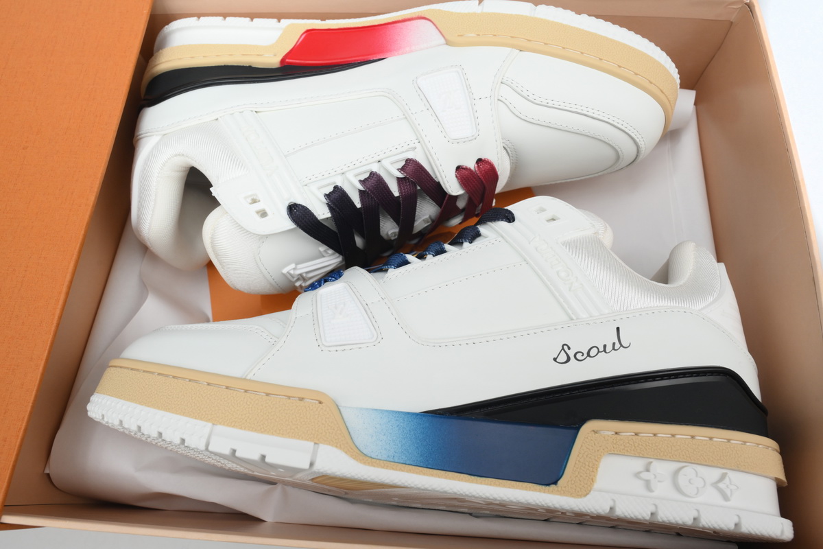 Pkkicks God Batch LOUIS VUITTON Trainer ALV Clean Dye White
