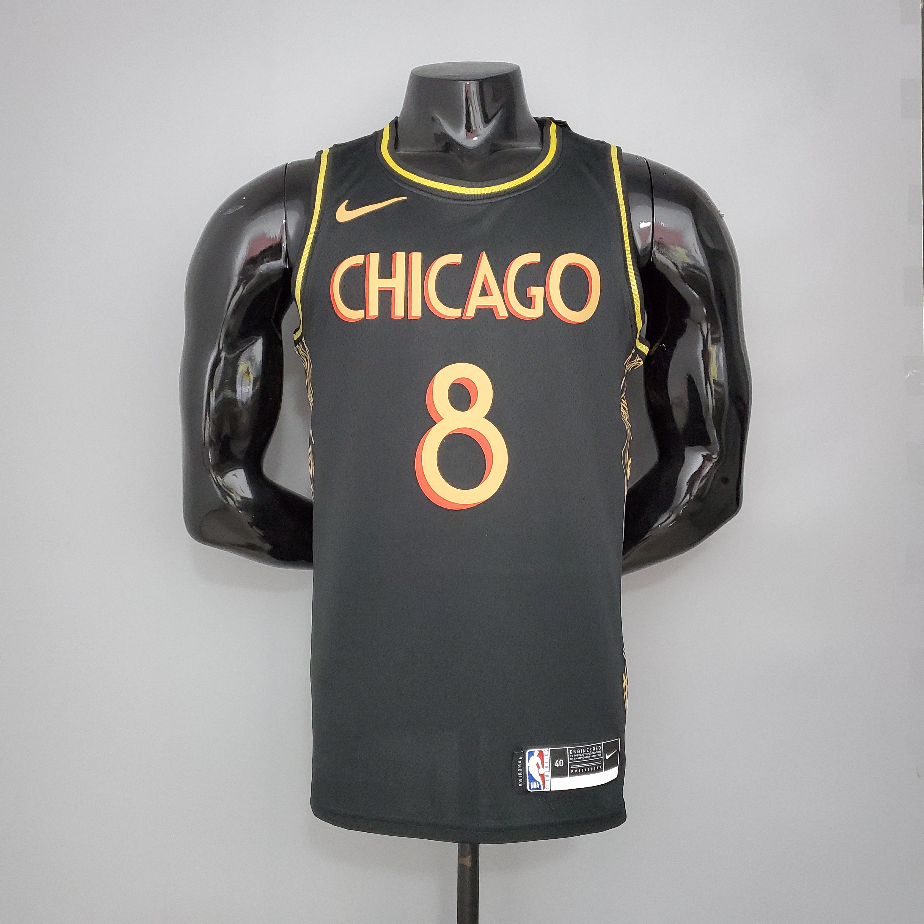 Zach LaVine Chicago Bulls Team City Edition Swingman Jersey Black