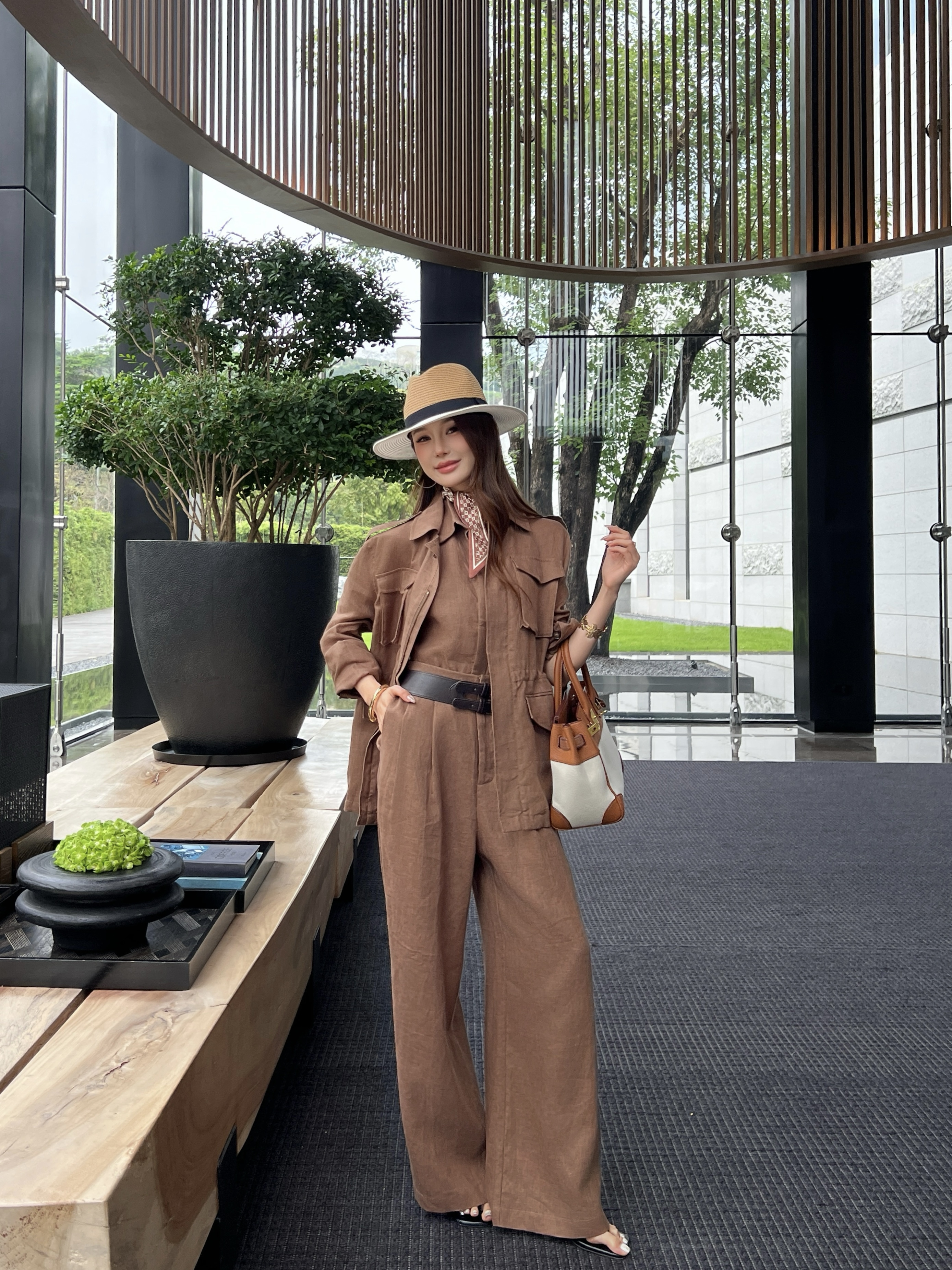 Ral New drawstring trench coat