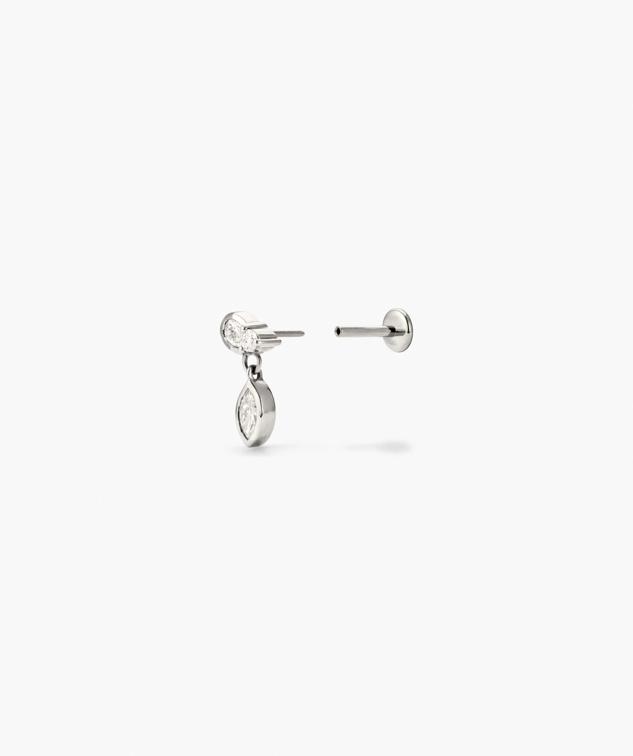 Piercing Studio - Single Lab Grown Diamond Drop Stud