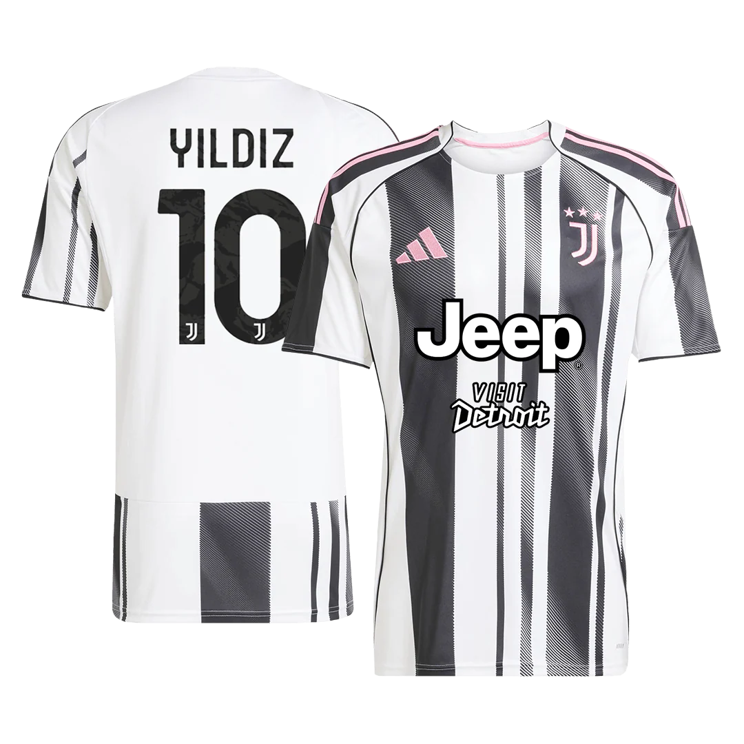 YILDIZ #10 Juventus Home Soccer Jersey 2025/26 Black&White
