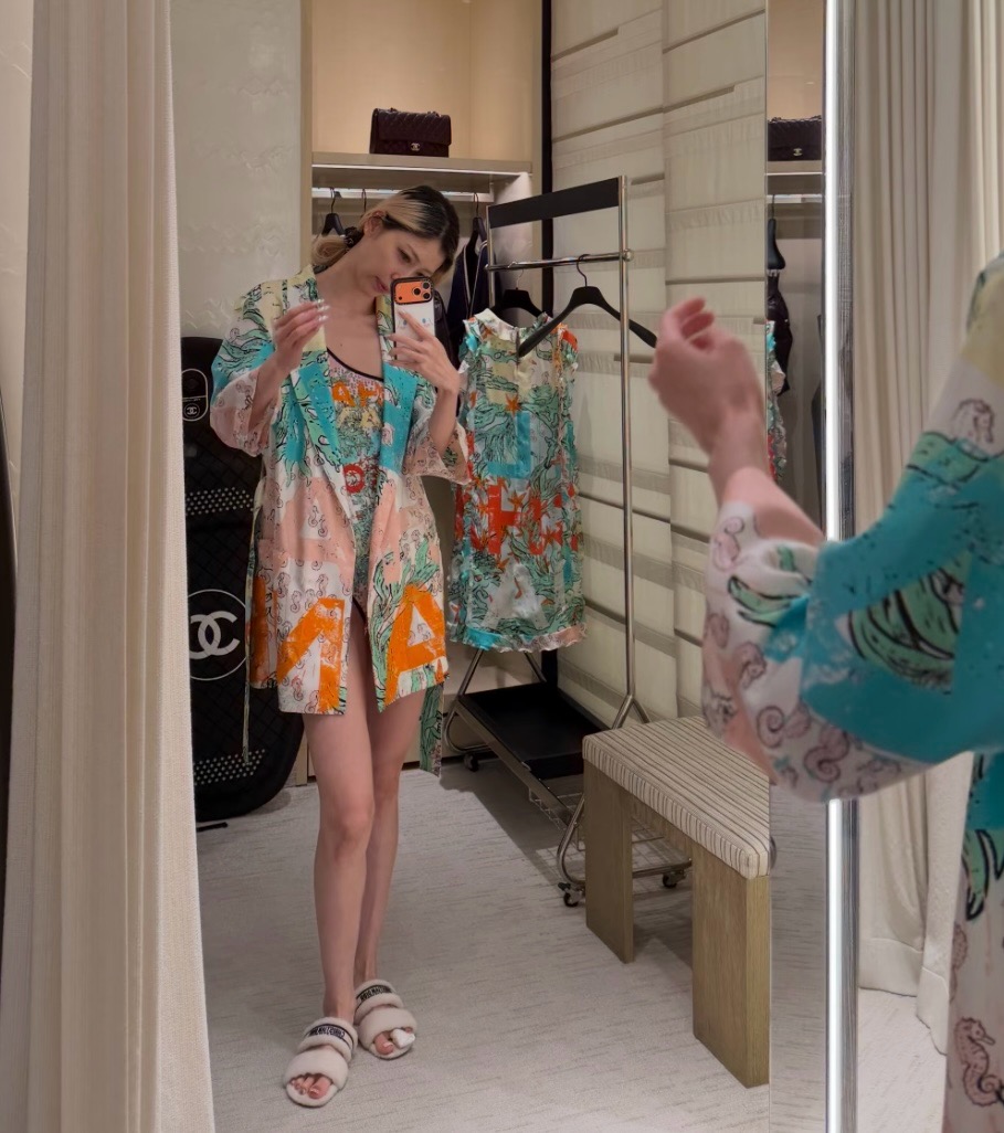 Chan New coco beach silk jacket